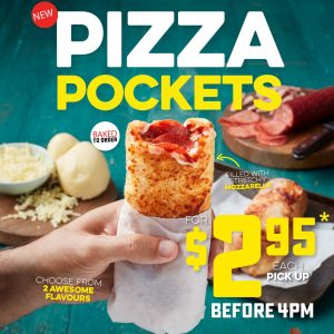 NEWS: Domino's Pizza Pockets for $2.95 Pickup (available until 4pm daily) 3