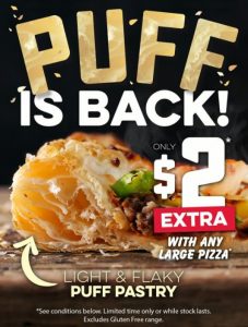 NEWS: Domino's Puff Pastry Crust is Back 3