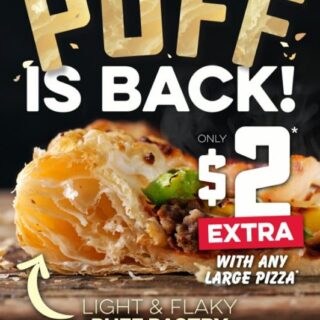 NEWS: Domino's Puff Pastry Crust is Back 6 NEWS: Domino's Puff Pastry Crust is Back 6