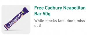 DEAL: 7-Eleven App – Free Cadbury Neapolitan 50g Bar (29 June 2021) 7