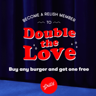 DEAL: Grill'd - Buy One Get One Free Burgers Dine In on Valentine's Day for Relish Members (14 February 2021) 6