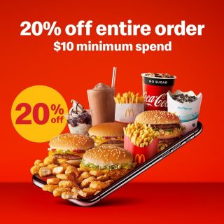 DEAL: McDonald’s - 20% off with $10 Minimum Spend via mymacca's App (until 11 February 2024) 3