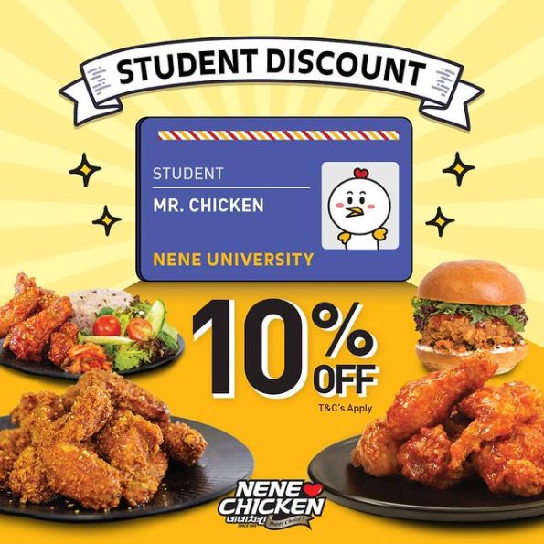 DEAL: Nene Chicken - 10% off for Students (until 27 February 2022) 7