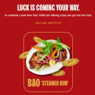 DEAL: Roll'd - Buy One Get One Free Bao (until 26 February 2021) 8