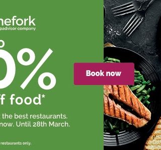 DEAL TheFork Festival - 50% off selected restaurants until 28 March 2021 5