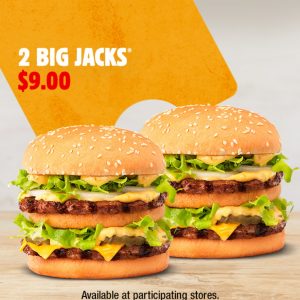 DEAL: Hungry Jack's - 2 Big Jacks for $9 via App (until 27 April 2021) 3