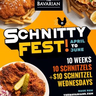 DEAL: The Bavarian - $10 Schnitzels on Wednesdays for 10 Weeks from 31 March 2021 4 DEAL: The Bavarian - $10 Schnitzels on Wednesdays for 10 Weeks from 31 March 2021 4