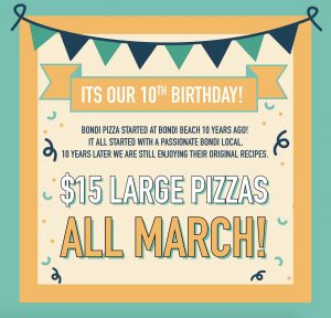 DEAL: Bondi Pizza - $15 Pizzas Dine-In (until 31 March 2021) 4
