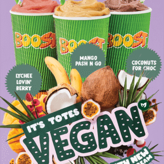 NEWS: Boost Juice - New It's Totes Vegan Range (Mango Pash N' Go, Lychee Lovin' Berry, Coconuts for Choc) 8 NEWS: Boost Juice - New It's Totes Vegan Range (Mango Pash N' Go, Lychee Lovin' Berry, Coconuts for Choc) 8