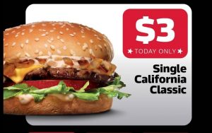 DEAL: Carl's Jr - $3 Single California Classic via App (4 May 2021) 10