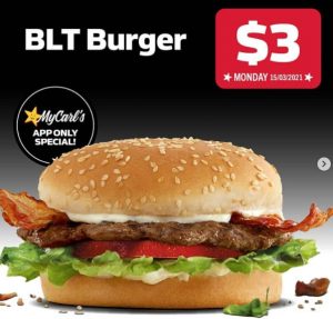 DEAL: Carl's Jr - $3 BLT Burger via App (15 March 2021) 10