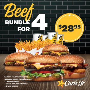 DEAL: Carl's Jr - $28.95 Beef Bundle For 4 - VIC Only (until 28 March 2021) 10