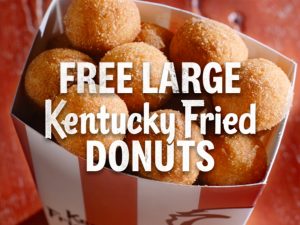 DEAL: KFC - Free Large Kentucky Fried Donuts with Shared Meal Delivery on KFC App 28