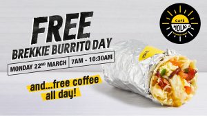 DEAL: Guzman Y Gomez - Free Brekkie Burrito (7-10:30am) & Free Coffee All Day at Top Ryde NSW (22 March 2021) 25