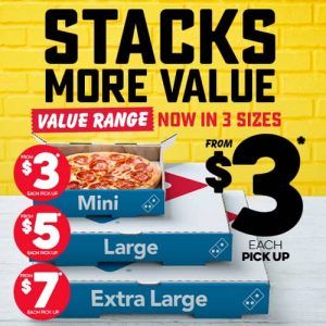 NEWS: Domino's - $8 Value Range with Double Cheese & Toppings 9