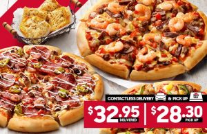 DEAL: Pizza Hut - 3 Pizzas + Side $28.30 Pickup/$32.95 Delivered (Frugal Feeds Exclusive), Free Choc Lava Cake with Pizza & More 3