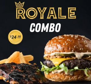 DEAL: Ribs & Burgers - $14.90 Wagyu Royale Burger ($24.90 with Pork Riblet & Chips) 5