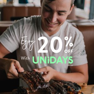 DEAL: Ribs & Burgers - 20% off for UNiDAYS Members 5