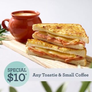 DEAL: San Churro - $10 Any Toastie & Small Coffee 5 DEAL: San Churro - $10 Any Toastie & Small Coffee 5