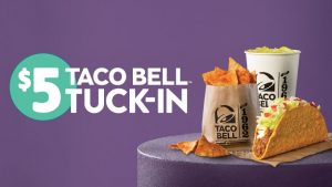DEAL: Taco Bell - $5 Tuck-In (Taco, Tortilla Chips & Drink) 4