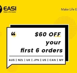 DEAL: EASI - $60 off First 6 Orders - $10 off Each Order 3