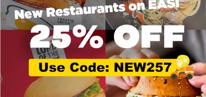 DEAL: EASI - 25% off New Restaurants 4