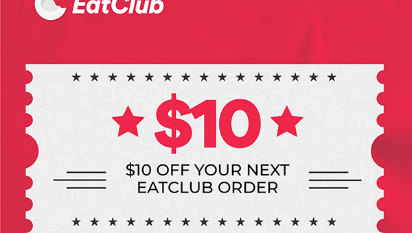 DEAL: EatClub - $10 off with $11 Minimum Spend 6