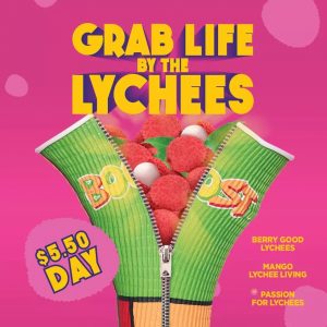 DEAL: Boost Juice - $5.50 Grab Life by the Lychees Range (28 April 2021) 8
