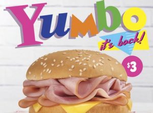 NEWS: Hungry Jack's Yumbo returns 20 April 2021 for $3 3