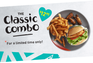 DEAL: Nando's Classic Combo - $12.95 Classic Burger, Wrap or Pita, 3 Ribs & Regular Side (until 2 May 2021) 6