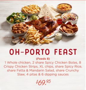 DEAL: Oporto - $9.95 Pita Pocket Deal with 2 Pita Pockets, Chips & Drink 13