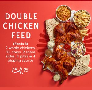 DEAL: Oporto - $54.95 Double Chicken Feed 22