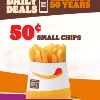 DEAL: Hungry Jack's - 50c Small Chips via App (4 May 2021) 9