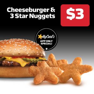 DEAL: Carl's Jr - $3 Cheeseburger & 3 Star Nuggets via App (until 19 May 2021) 10