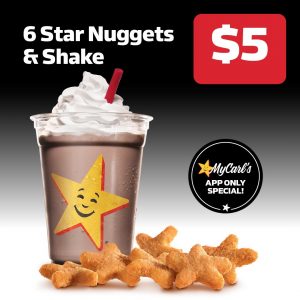 DEAL: Carl's Jr - 6 Star Nuggets & Shake for $5 via App (until 19 May 2021) 10