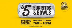DEAL: Guzman Y Gomez Willows QLD - $5 Burrito or Burrito Bowl (27 May 2021) 3