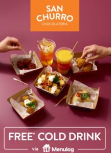 DEAL: San Churro - Free Cold Drink with Any Signature Savoury Menu Item via Menulog (until 6 June 2021) 2
