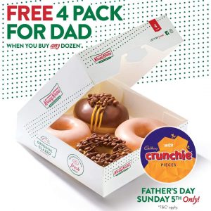 DEAL: Krispy Kreme - Free Crunchie 4 Pack with Any Dozen Purchase (5 September 2021) 4