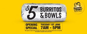 DEAL: Guzman Y Gomez Kent St Sydney - $5 Burrito or Burrito Bowl (1 June 2021) 3