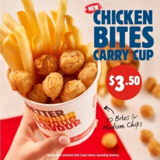 DEAL: Hungry Jack's - $3.50 Chicken Bites Carry Cup (Selected Stores) 5 DEAL: Hungry Jack's - $3.50 Chicken Bites Carry Cup (Selected Stores) 5