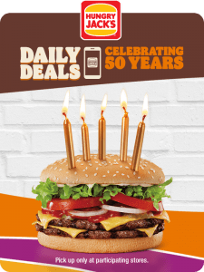 DEAL: Hungry Jack's Daily App Deals from 3-7 May 2021 3