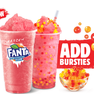 DEAL: Hungry Jack's - $1 Frozen Fanta Sour Watermelon 5