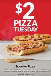 DEAL: OTR - $2 Traveller Pizza Tuesday 4