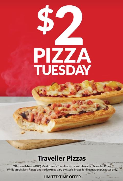 DEAL: OTR - $2 Traveller Pizza Tuesday 11