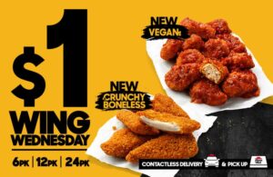 DEAL: Pizza Hut - $1 Wing Wednesday, 3 Large Pizzas + 3 Sides $33.95 Pickup/$35.95 Delivered & More 1