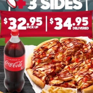DEAL: Pizza Hut - 3 Large Pizzas + 3 Sides $34.95 Delivered/$32.95 Pickup, Free Lava Cake with Pizza & More 5
