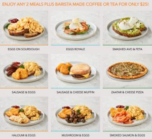 DEAL: Rashays - 2 Breakfasts & Coffee or Tea for $25 3