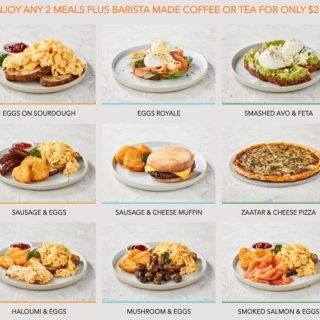 DEAL: Rashays - 2 Breakfasts & Coffee or Tea for $25 5