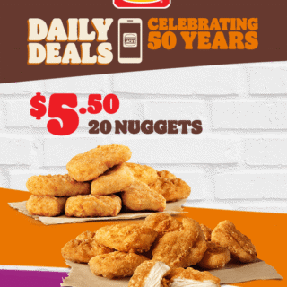 DEAL: Hungry Jack's - $5.50 20 Nuggets via App (5 May 2021) 8