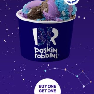DEAL: Baskin Robbins - Buy One Get One Free Lunar Berry 1 Scoop Waffle Cone for Club 31 Members 5